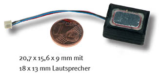 085-32025 - microSUSI Kompakt Soundmodul leer 20,7x15,6x9mm